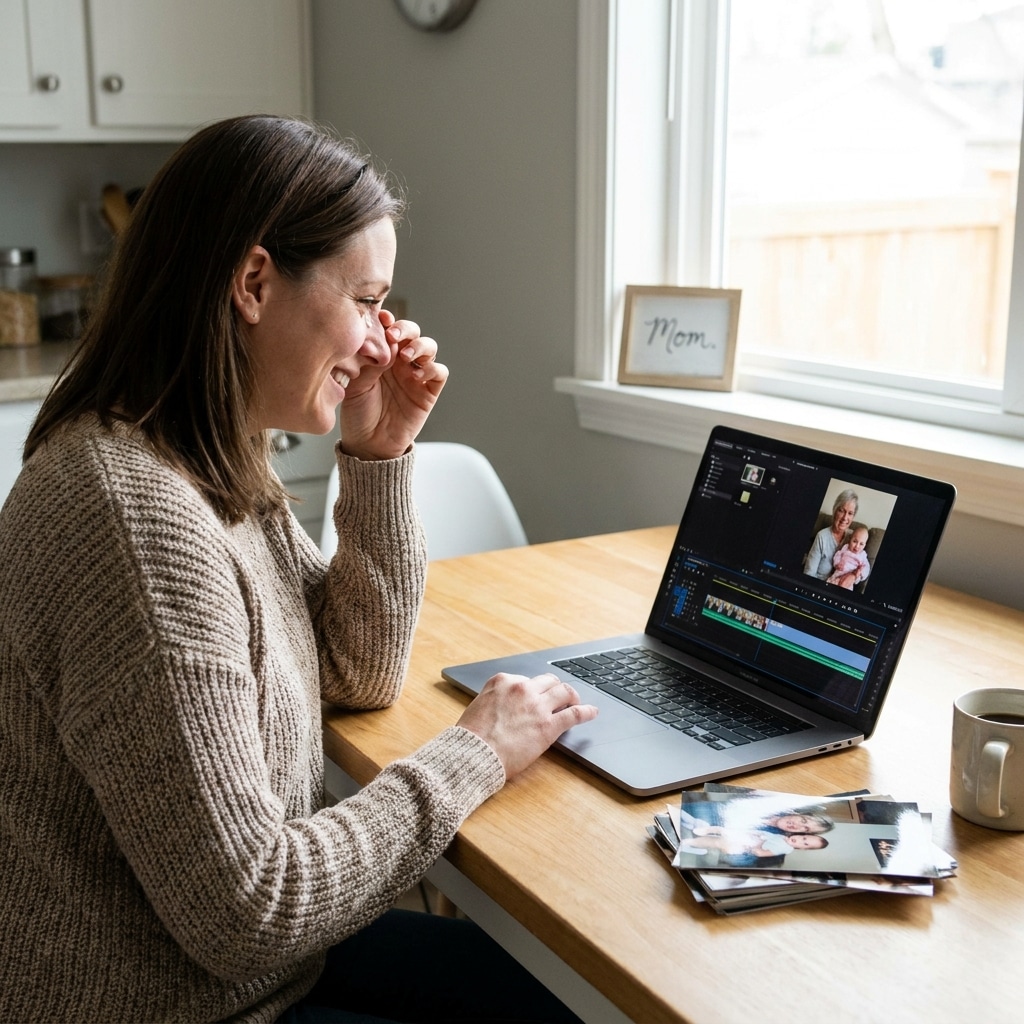 Make a Mother’s Day photo slideshow + soundtrack (easy, modern, shareable)